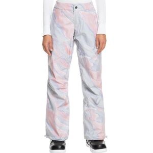 Roxy Women’s Chloe Kim Insulated Pants - Gray Violet Marble - Size L